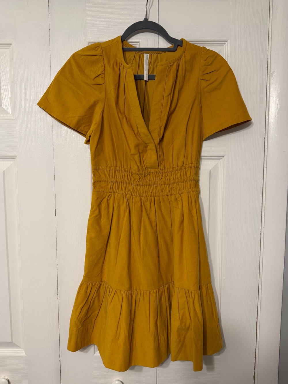 Anthropologie Dress Size XS Mustard Yellow